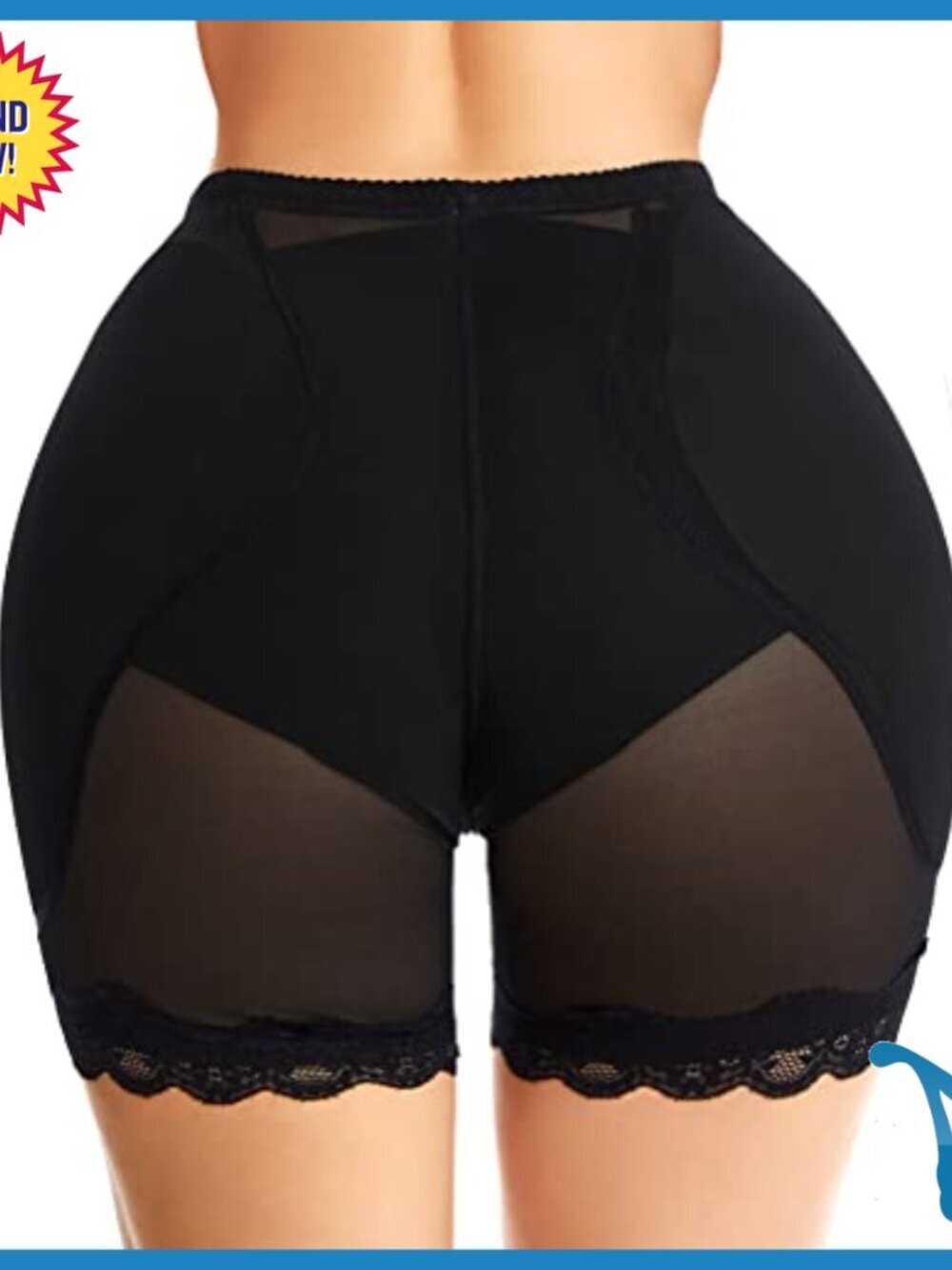 Medium Shapewear Padded Panties Butt Enhancer Hip Dip Pads Compression - Picture 4 of 6